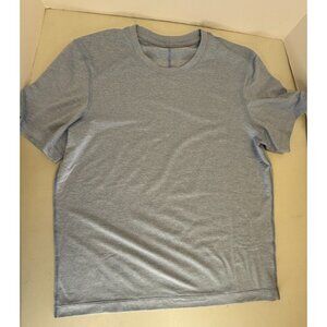 Lululemon Shirt Mens Large? Blue Heather Short Sleeve Athletic Running Training